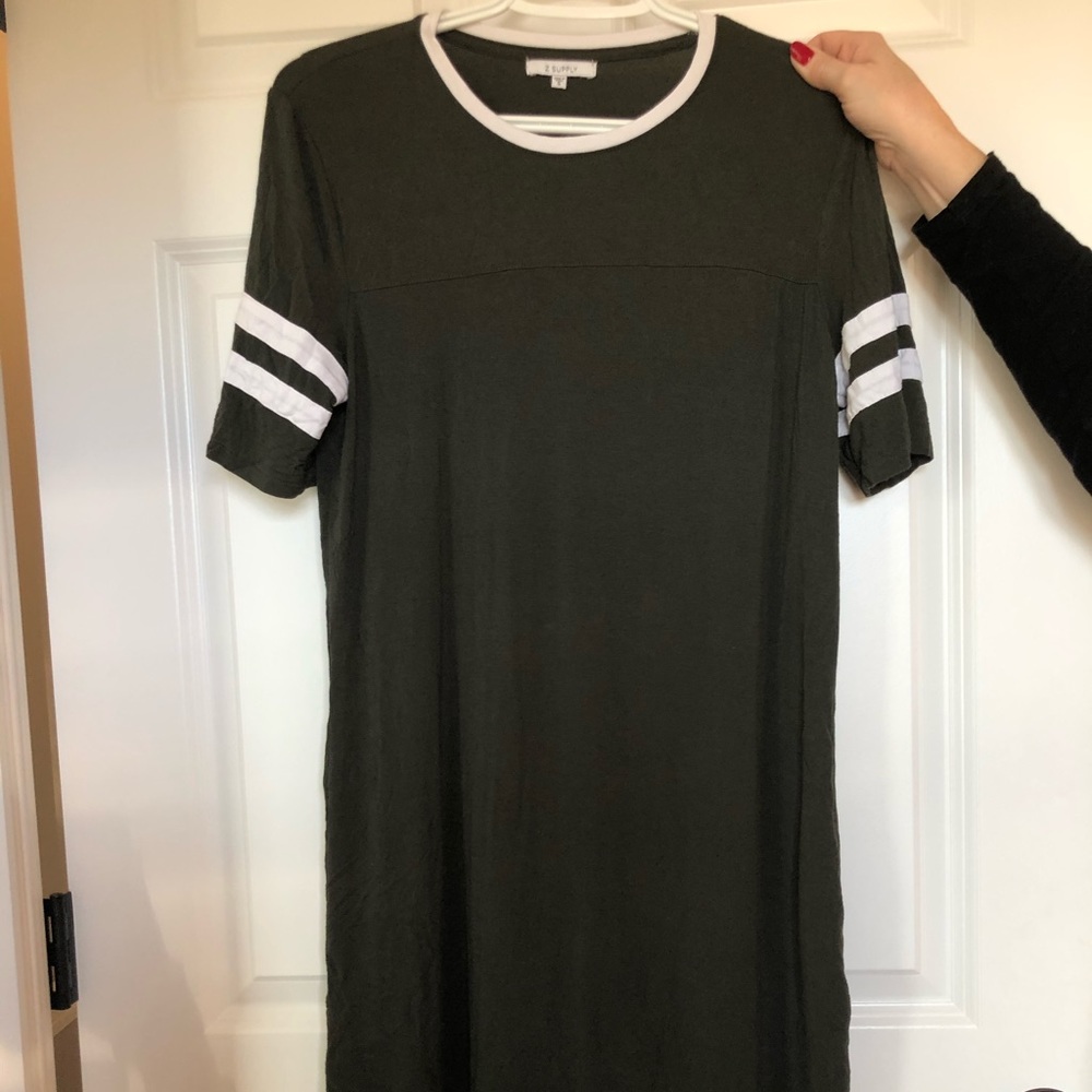 Army Green T-shirt dress